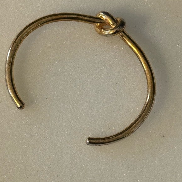 Celine Knot Extra Thin Gold Plated Bracelet - Picture 6 of 9